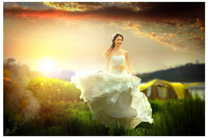 适合十二星座的婚纱照☆双鱼座:夕阳下的 堆糖,美图壁纸兴趣