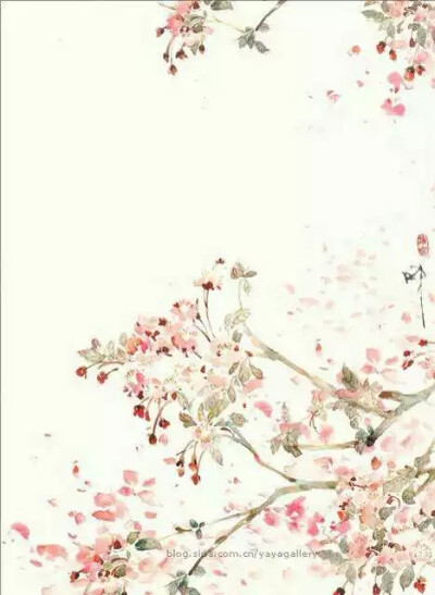 古风 意境 壁纸 中国风 桃花 水墨#倾城