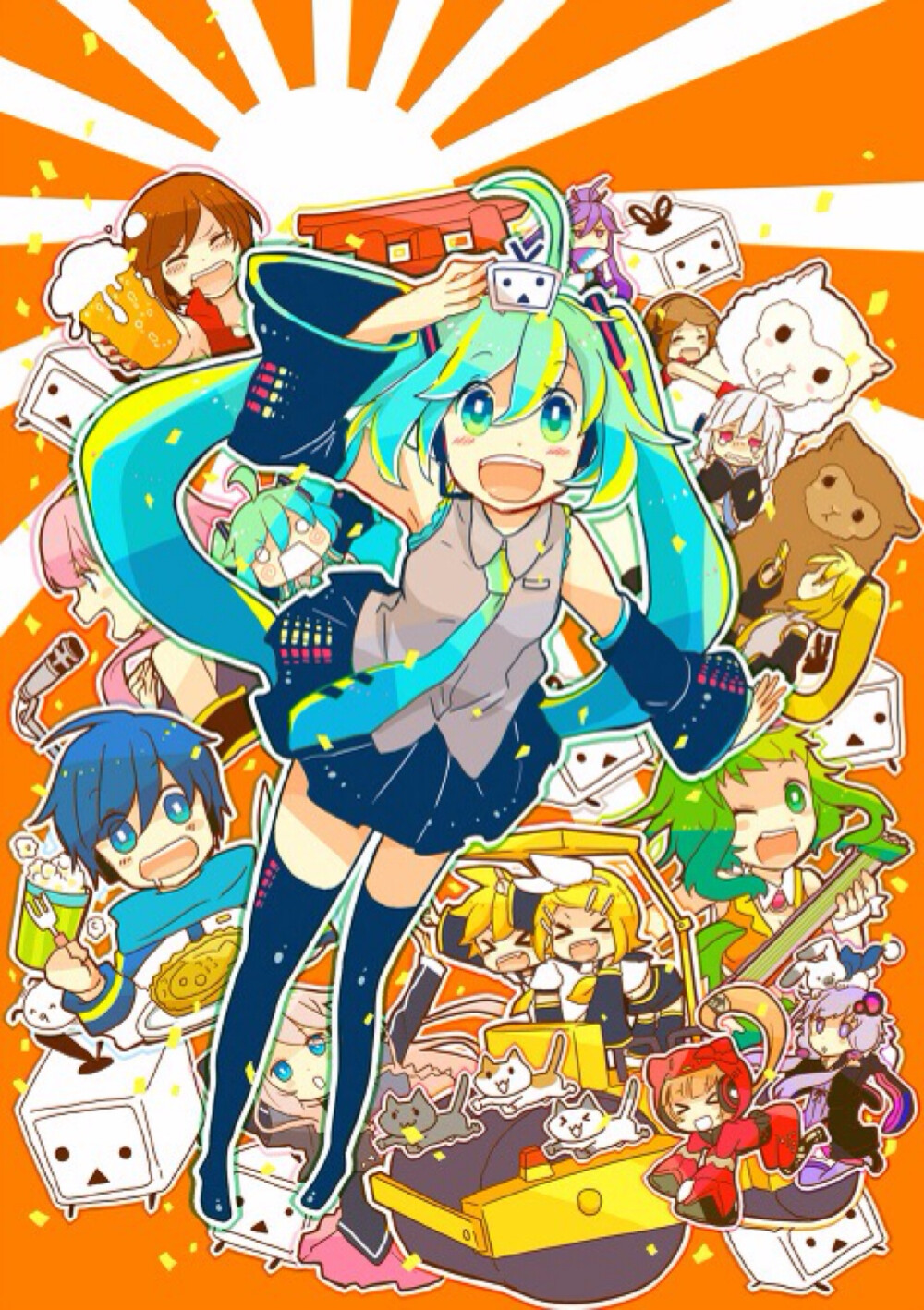 p站 初音 动漫插画 美少女 壁纸 头像