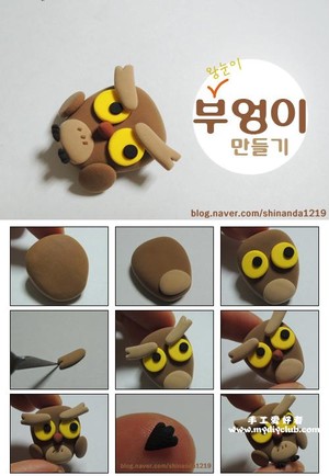 橡皮泥～猫头鹰