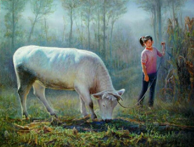 放牛简笔画