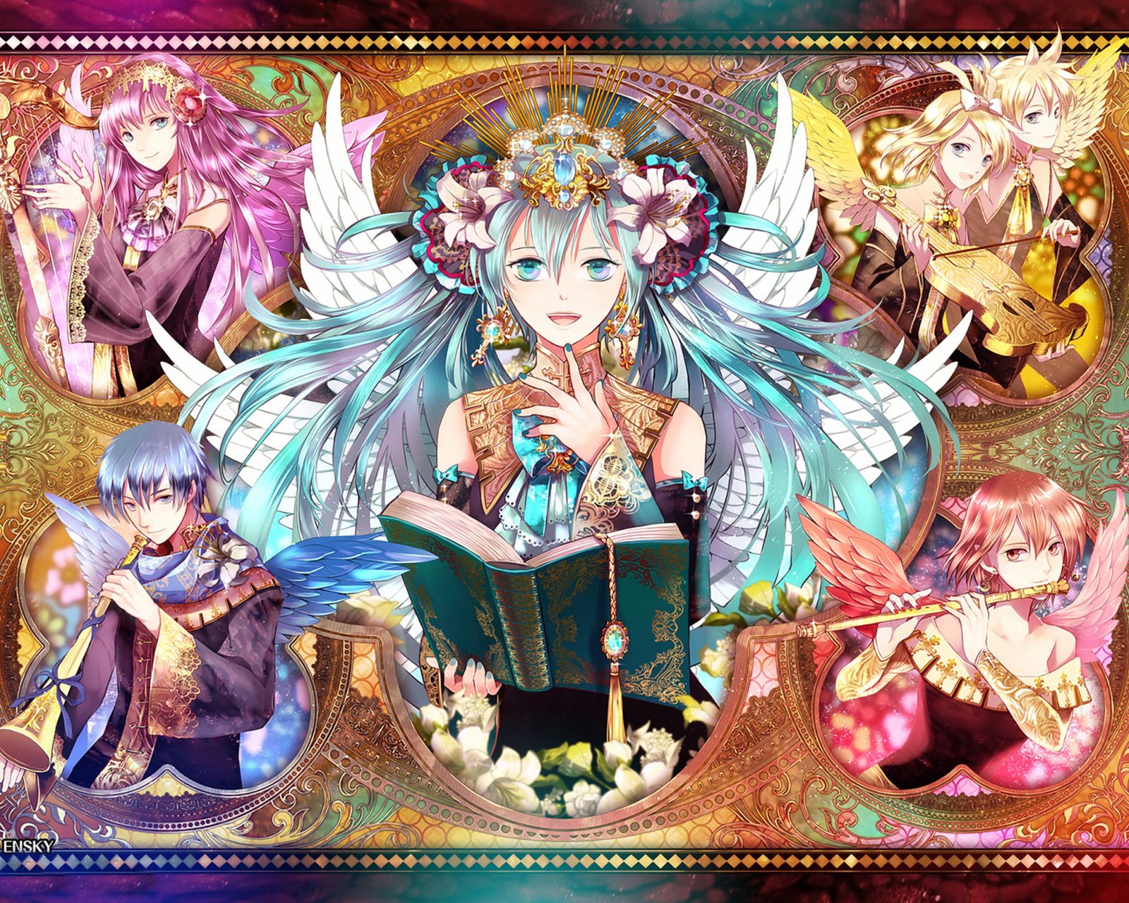 动漫 壁纸,二次元虚拟歌姬,v家初音