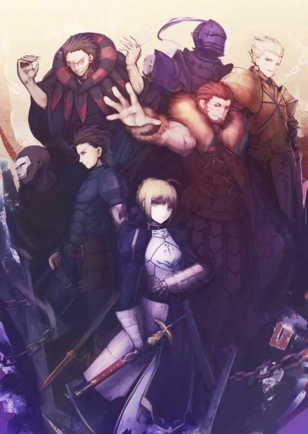 saber 吾王 阿尔托利亚 潘德拉贡 亚瑟王 骑士王 呆毛王 fate stay