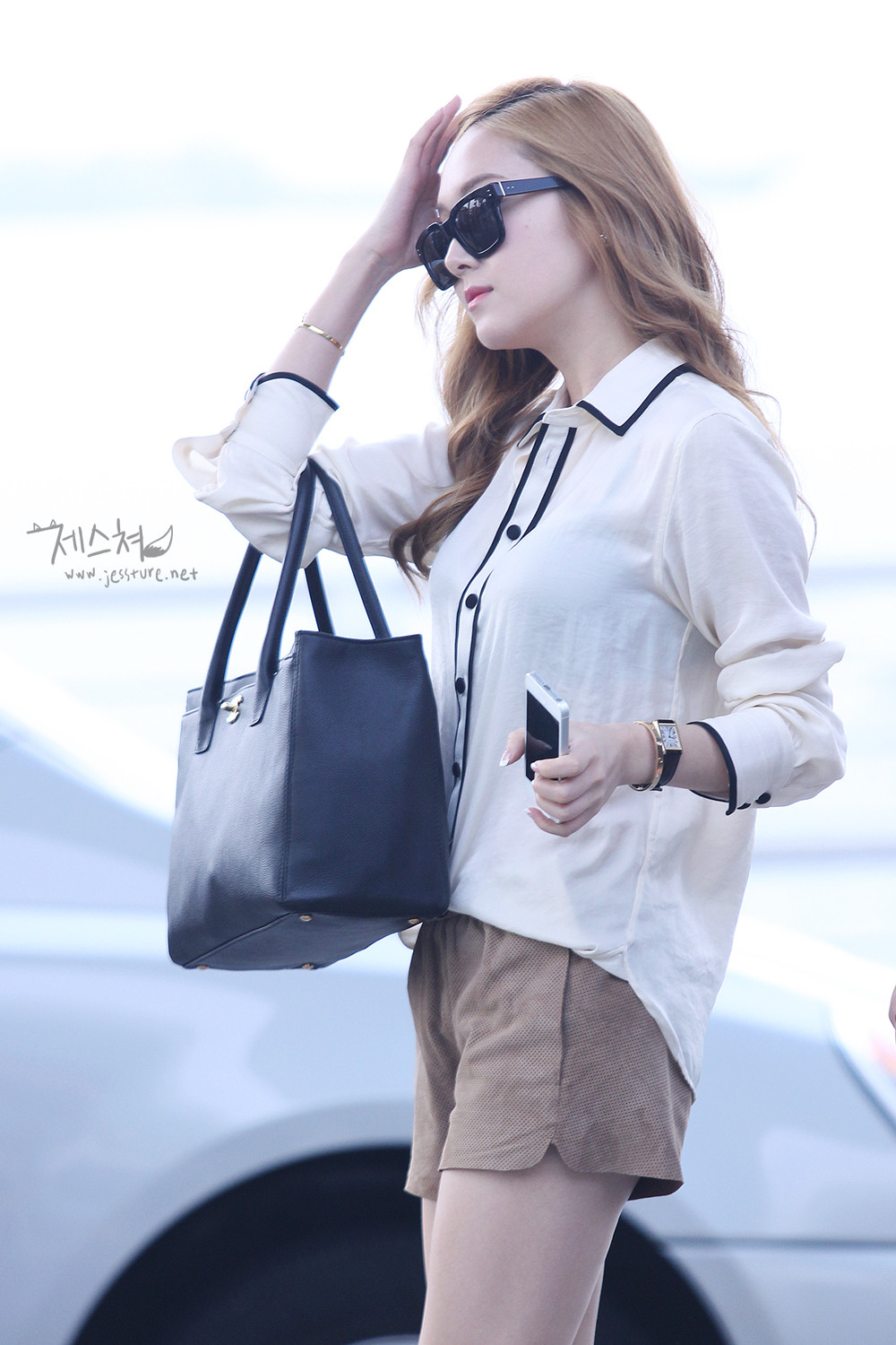 jessica 郑秀妍 少女时代 机场街拍