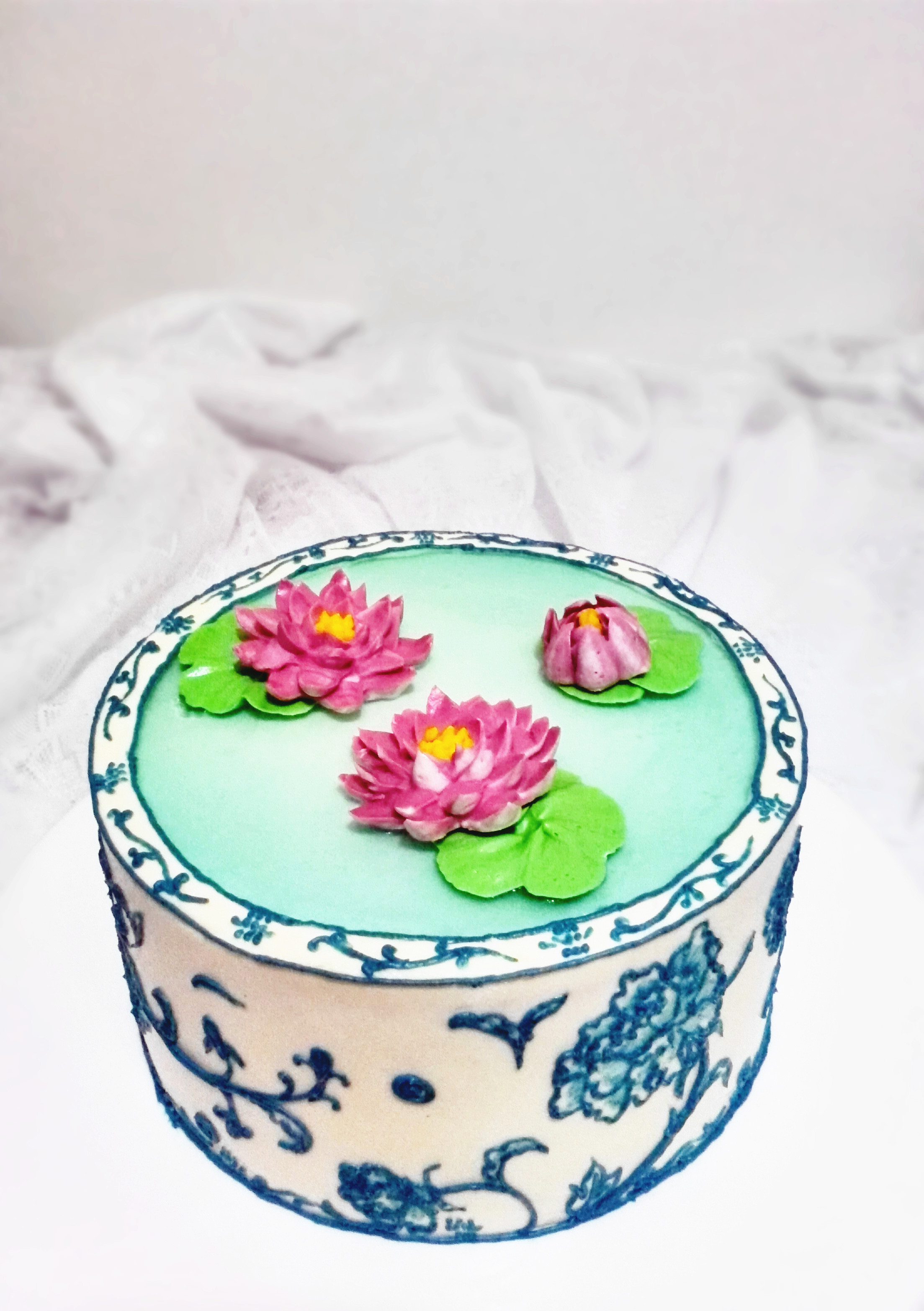 晨风爱家的蛋糕:睡莲图