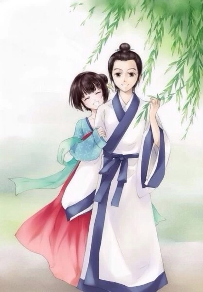 郎骑竹马来,绕床弄青梅.