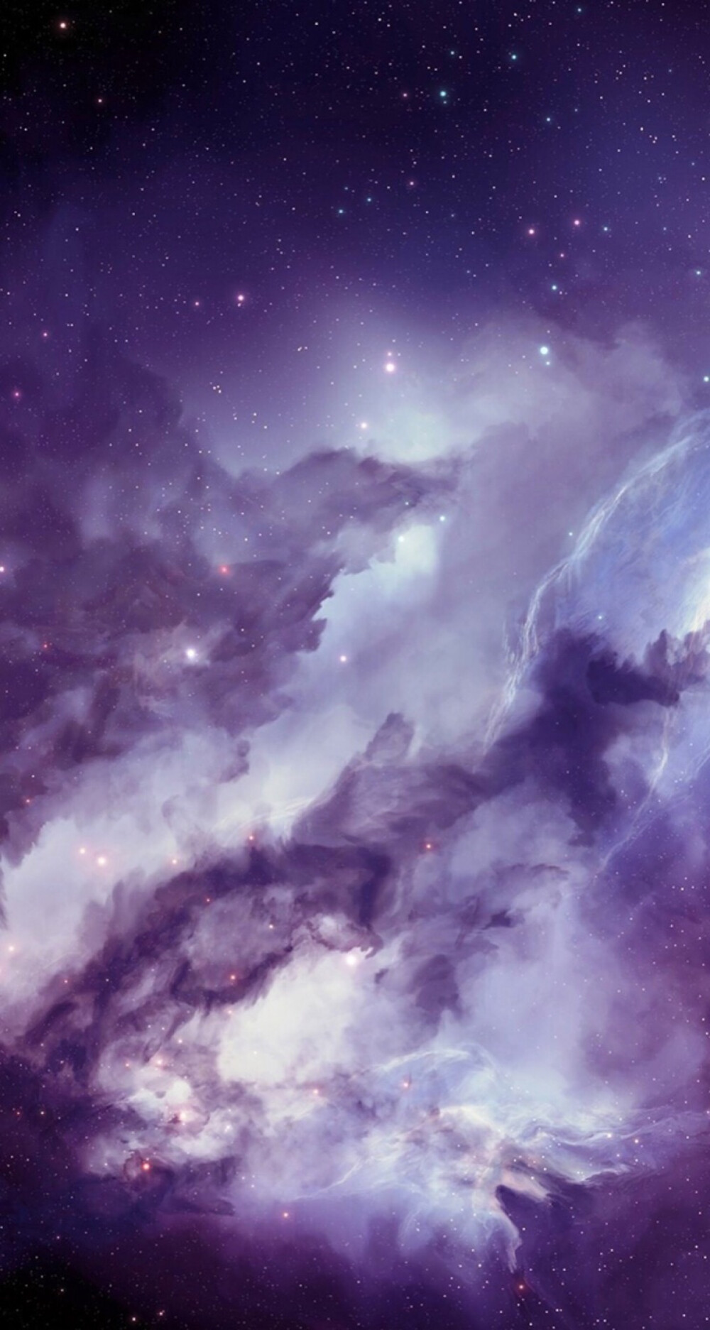 星空壁纸iphone5s紫色