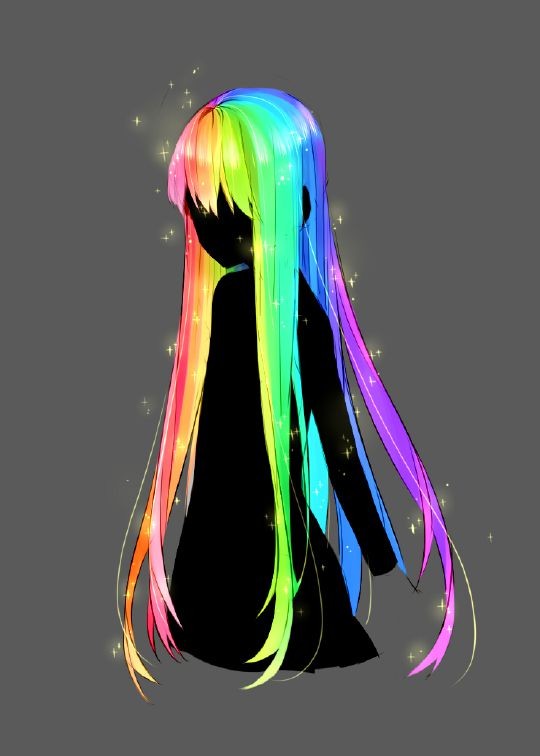 彩虹梦幻长发