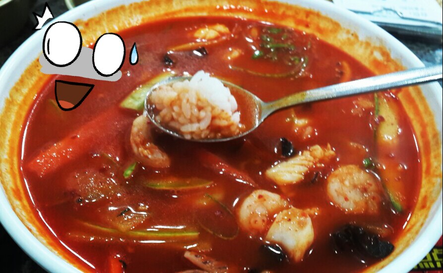 报社的深夜食堂# 海鲜辣汤饭