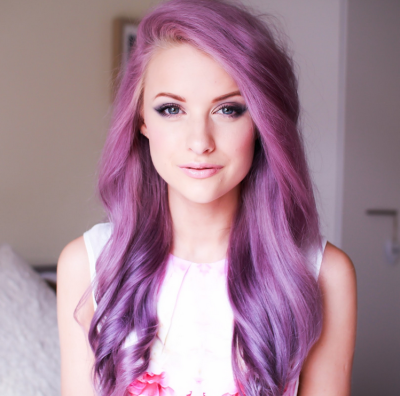 朴灿烈粉紫头发