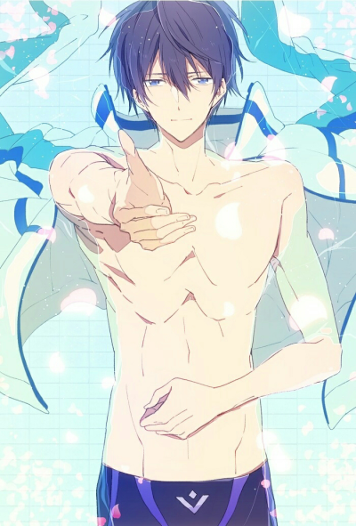 蓝色 冷色系 少年 美男 动漫 p站 free