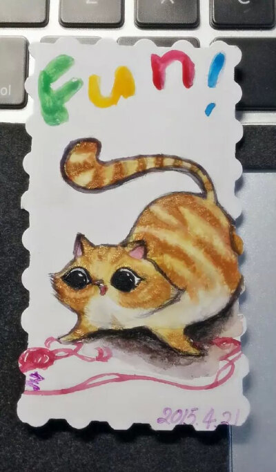 水彩手绘书签教程