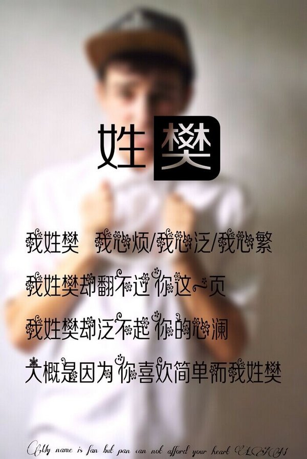我姓樊,我心烦