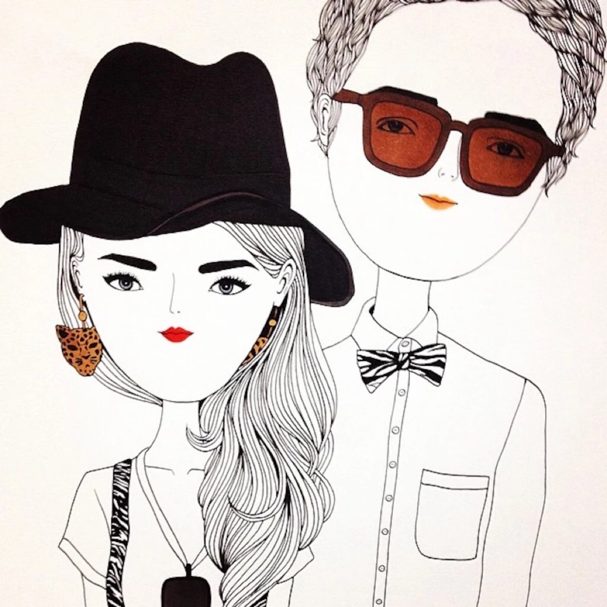 情侣头像,闺蜜头像,kapi作品集.