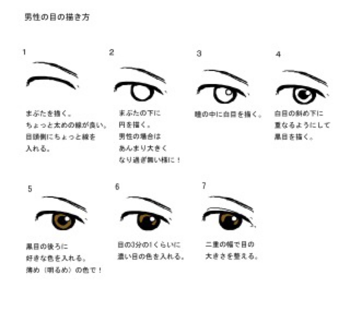 男生画眼线教程图片