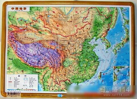 中国地形图