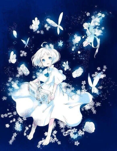 蝴蝶,少女