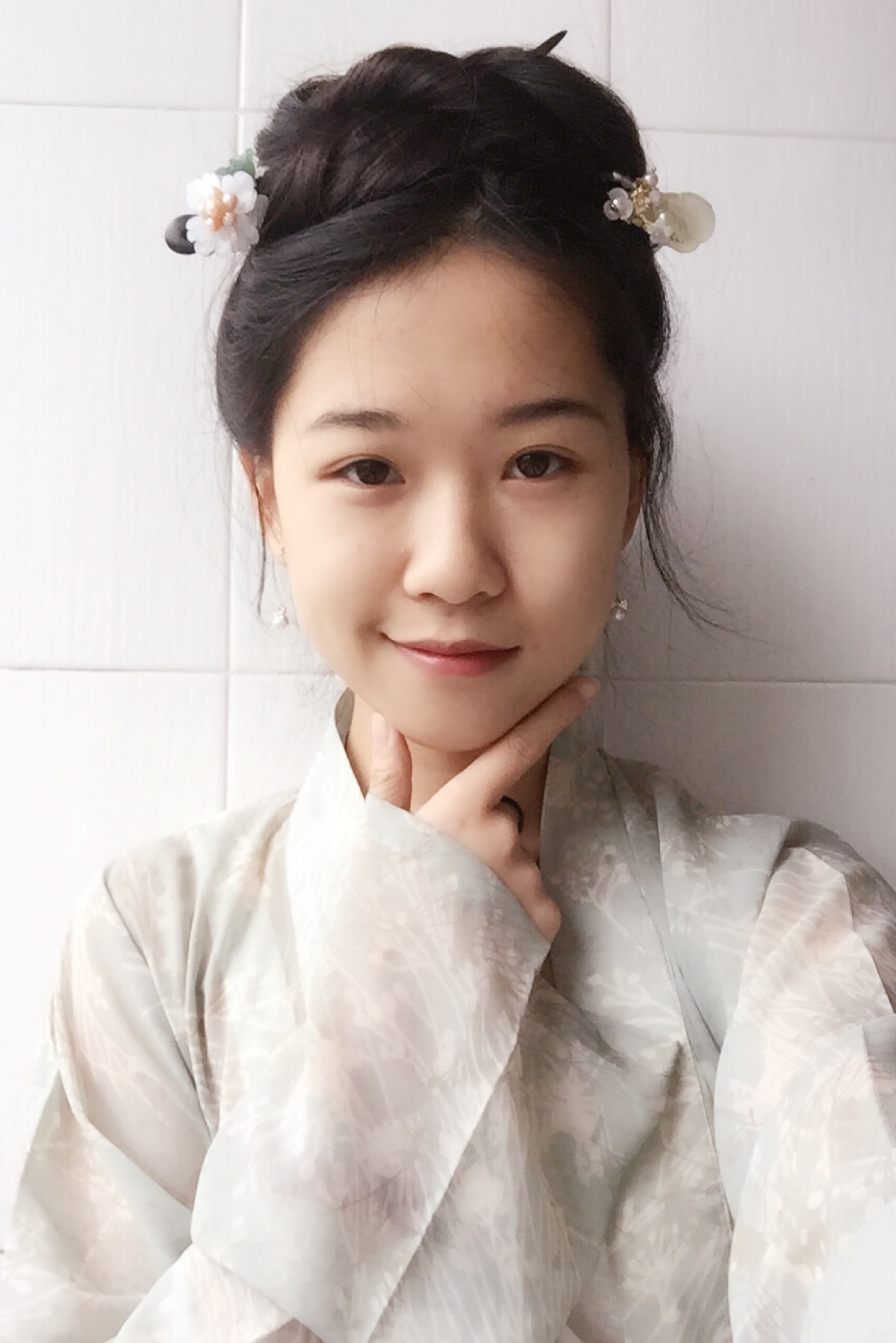 汉服 发型 木簪发髻 古典发型