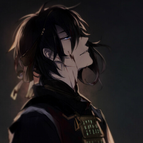 动漫男头/三日月宗近/自截