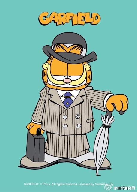 卡通名猫加菲图片来自加菲猫官网