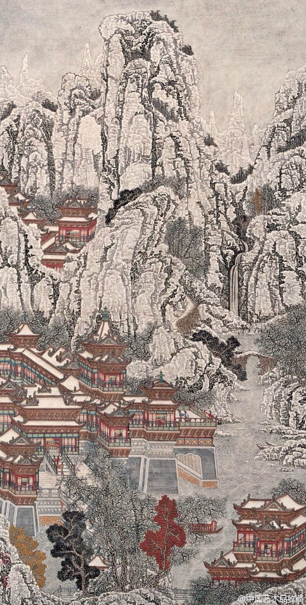 界画自宋代以后日趋式微,因文人画家不擅此道,遂归诸画类之末,几乎目