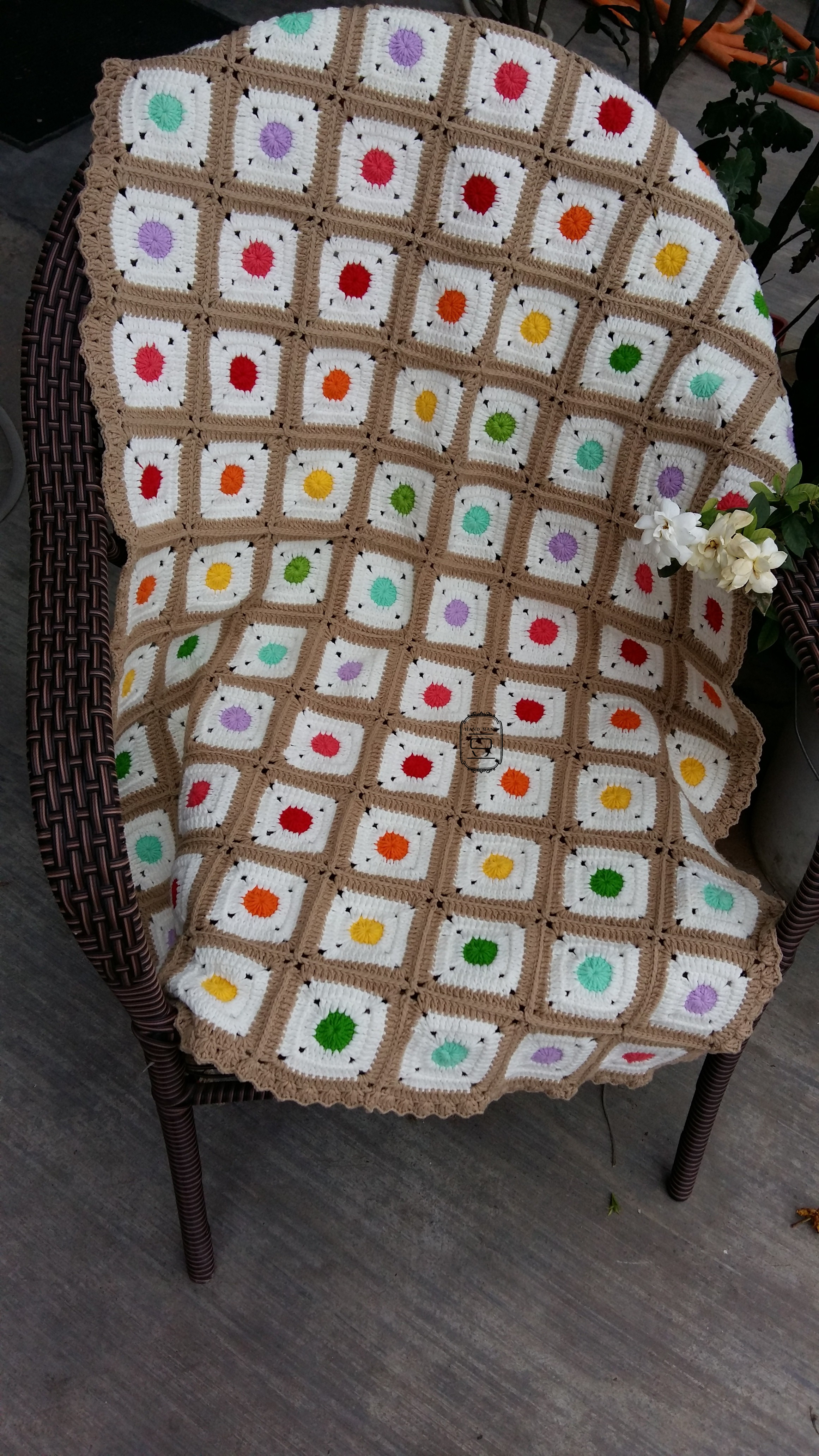 钩针拼花毯