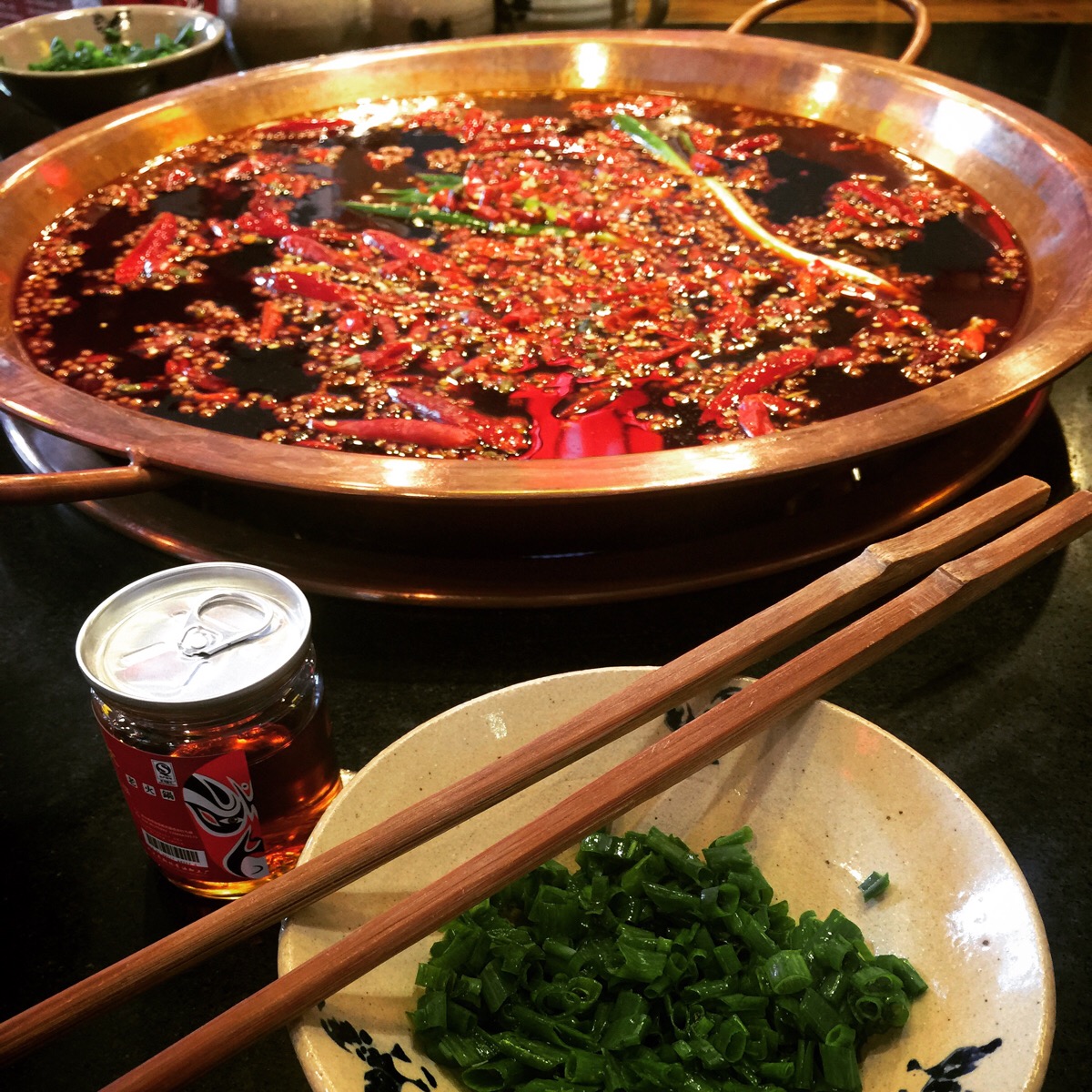 牛油红锅––––小龙坎火锅