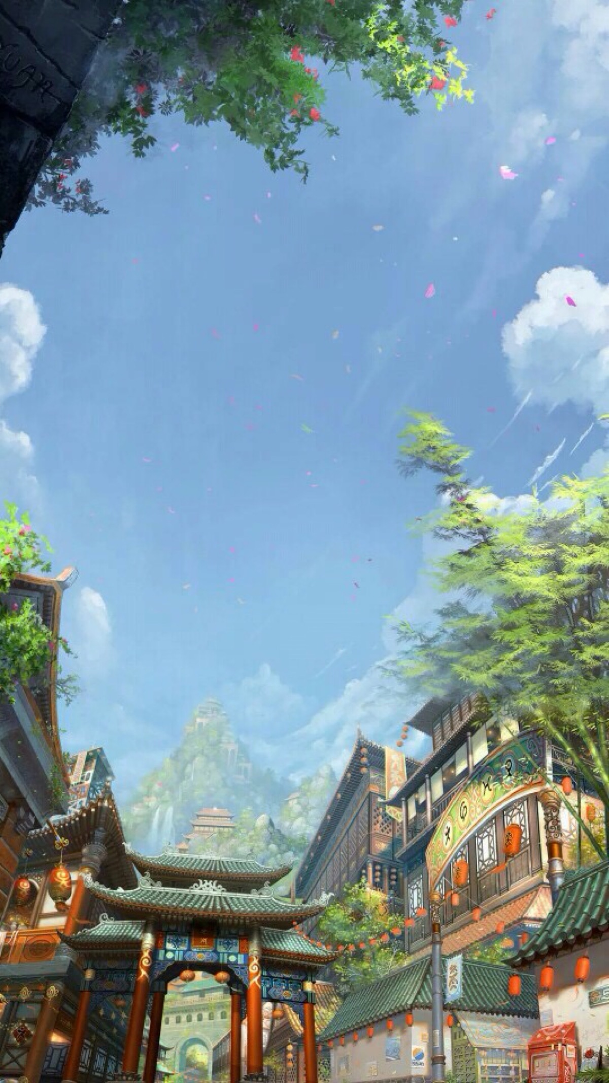 唯美插画 风景 场景 唯美 高清 壁纸 插画 手绘 城市 自然 人物 生活