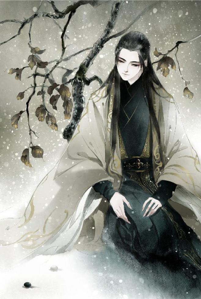 手绘,古风,水墨,人物,插画,封面,场景