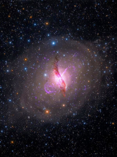 天文酷图# 半人马座a,也称为ngc 5128,是位于半人马座内距离大约1 44