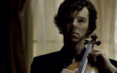 夏洛克 福尔摩斯 benedict cumberbatch 本尼迪克特·康伯巴奇 小提琴