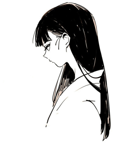 黑白 黑长直 微古风 女头
