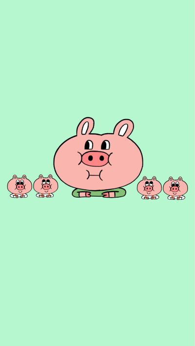 line 壁纸 锁屏 卡通 萌萌 原创 袜子家