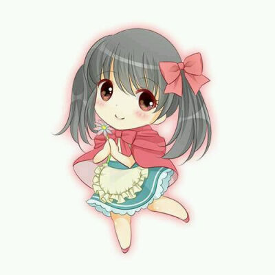 动漫 二次元 同人 lovelive 矢泽妮可 插画 少女 q版 萌 头像 童话 小