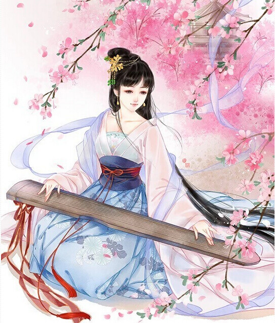 手绘 古风女子