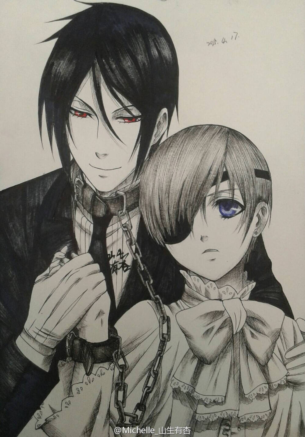 黑执事图源微博水印