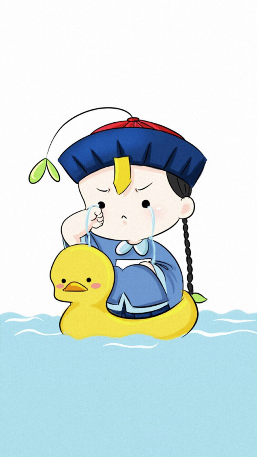 锁屏壁纸小僵尸捡到一只萌萌到小僵尸