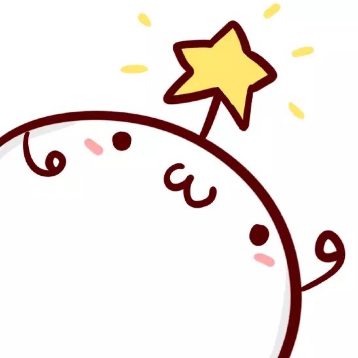 颜文字君头上长草的颜文字君,超可爱.头像 卡通头像