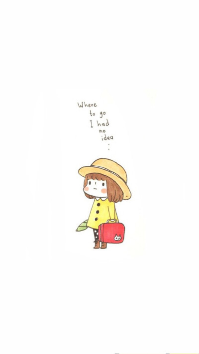 hi壁纸 简约.卡通.女孩