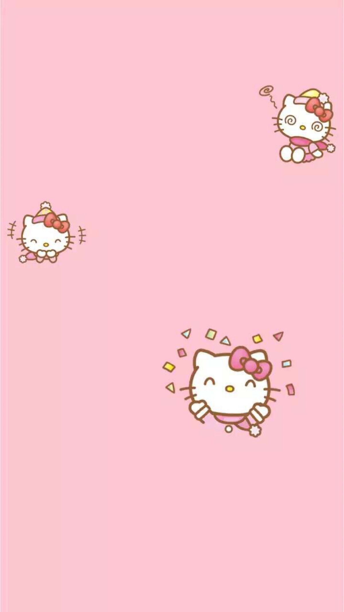kitty猫壁纸粉色锁屏图片