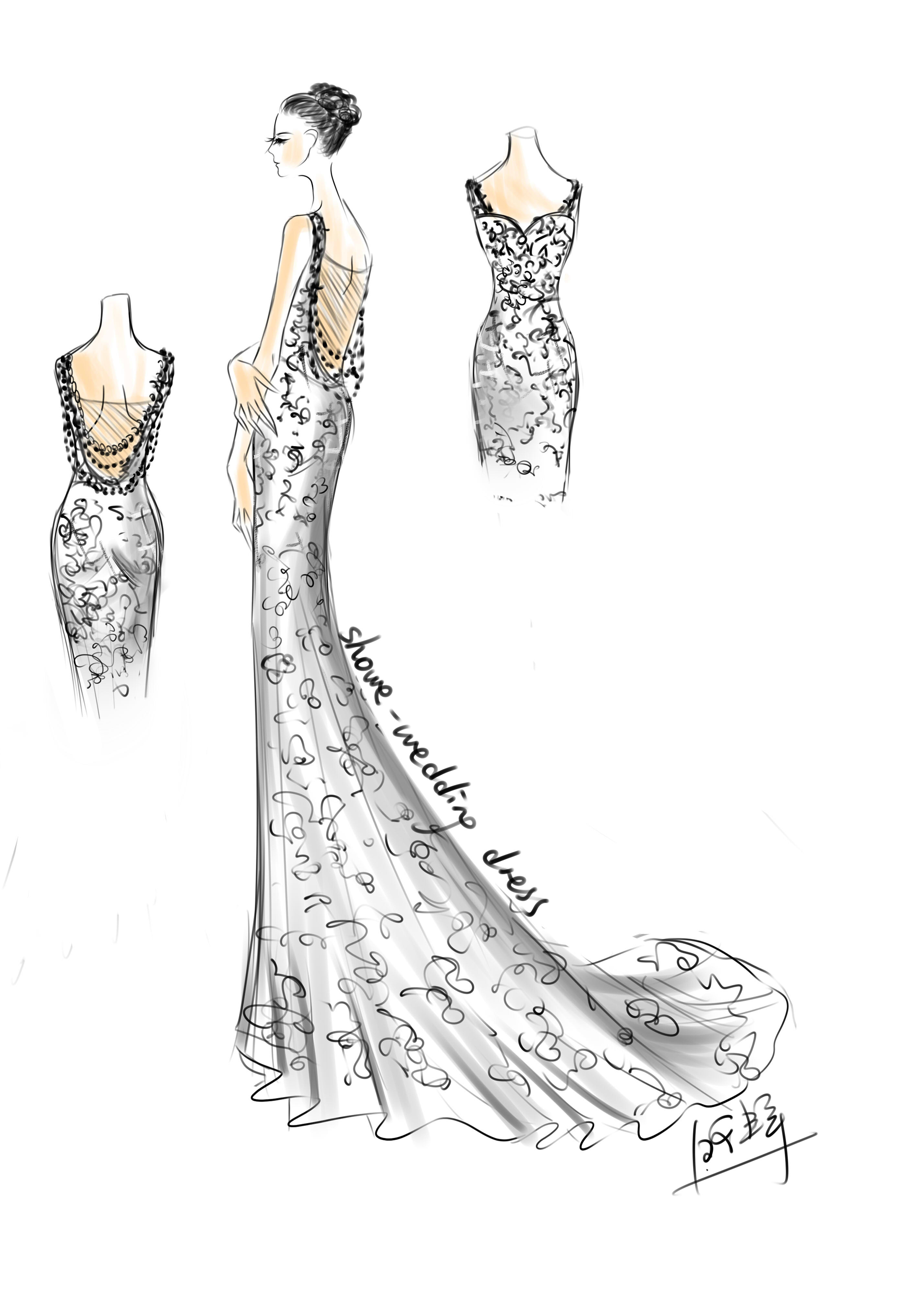 aceyqian的婚纱手稿