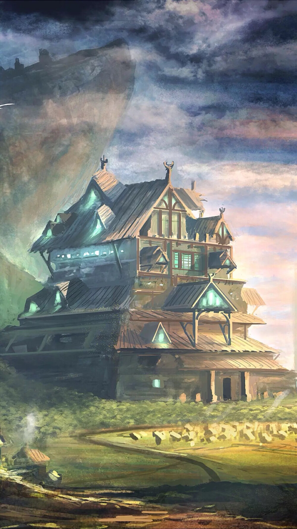 二次元 美景图 卡通 插画 动漫 场景 手机 壁纸 电脑 桌面 美图 唯美