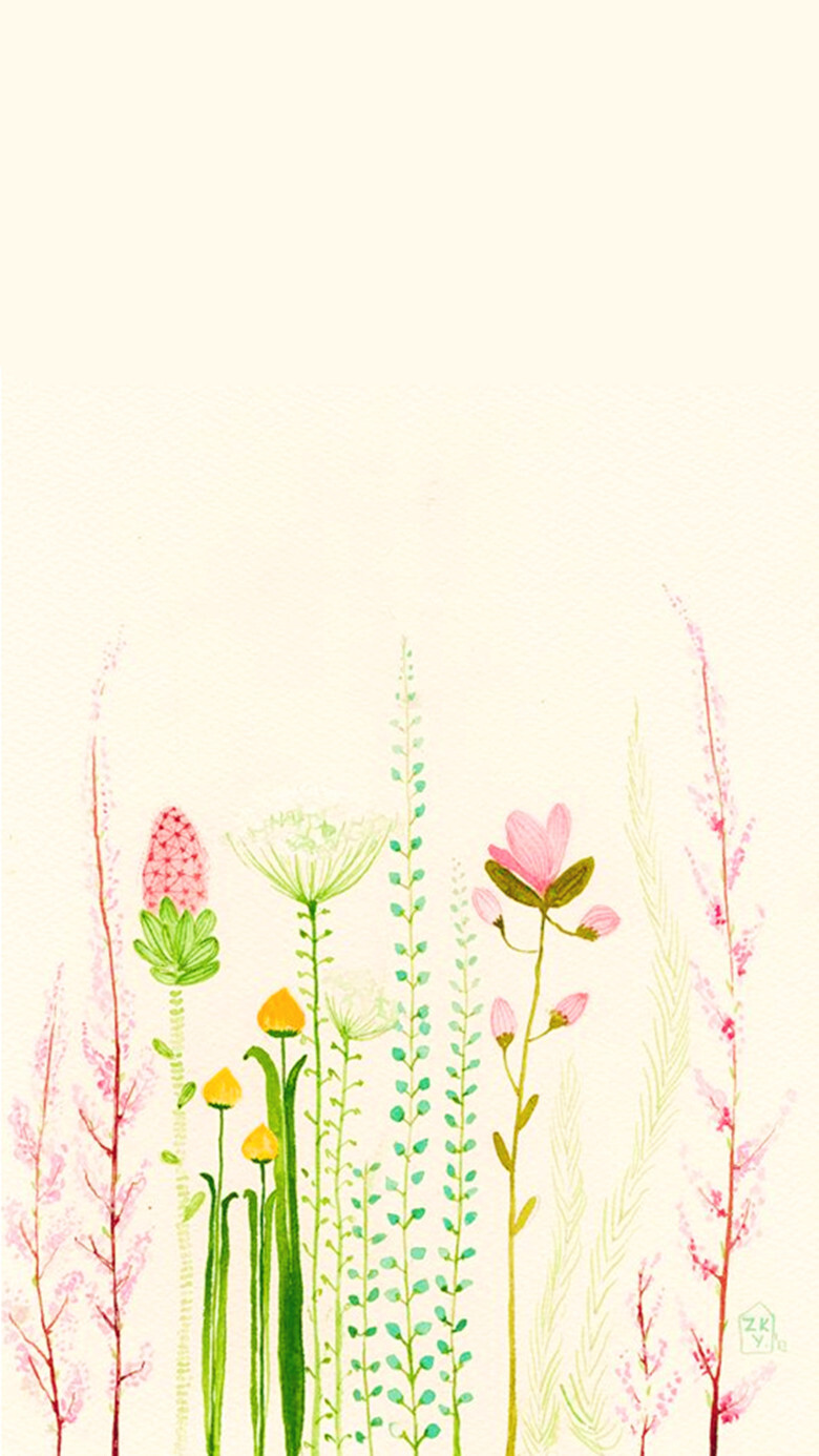 wallpaper iphone wechat 微信背景 壁纸 手绘