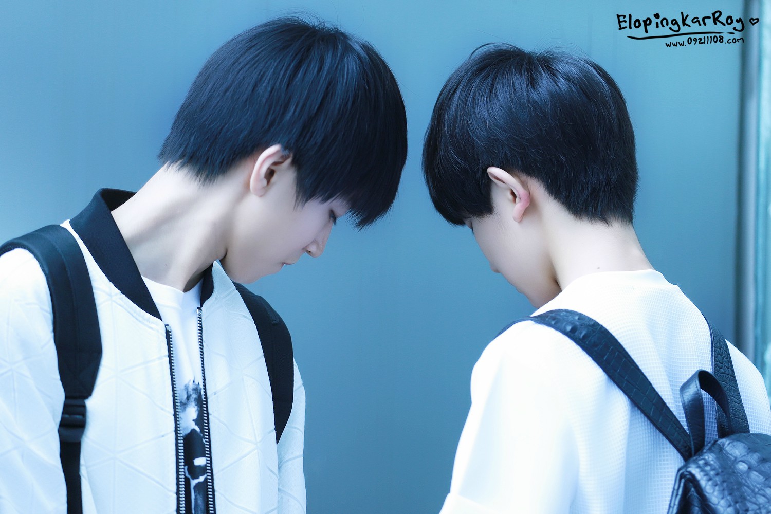 隐约可以看到那一对宿命的颈后痣#tfboys #王俊凯 #王源 #凯源 cr.