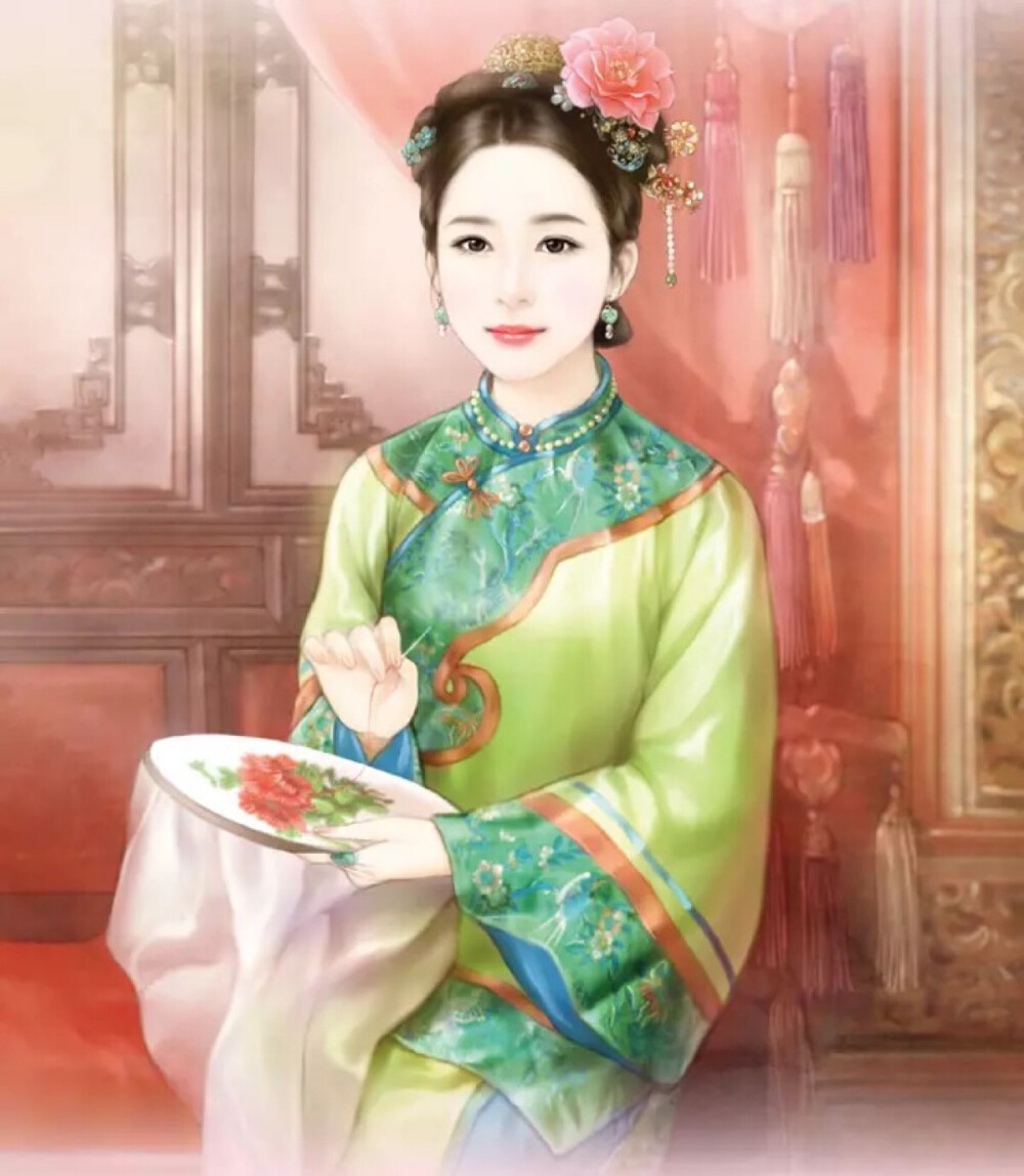 清宫手绘