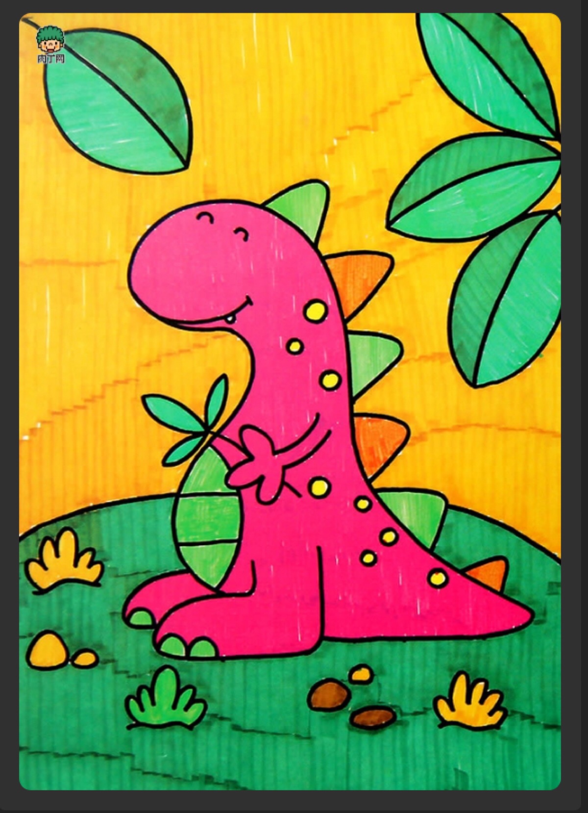 画恐龙 四年级仙女图片
