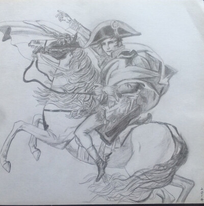 拿破仑简笔画将军图片