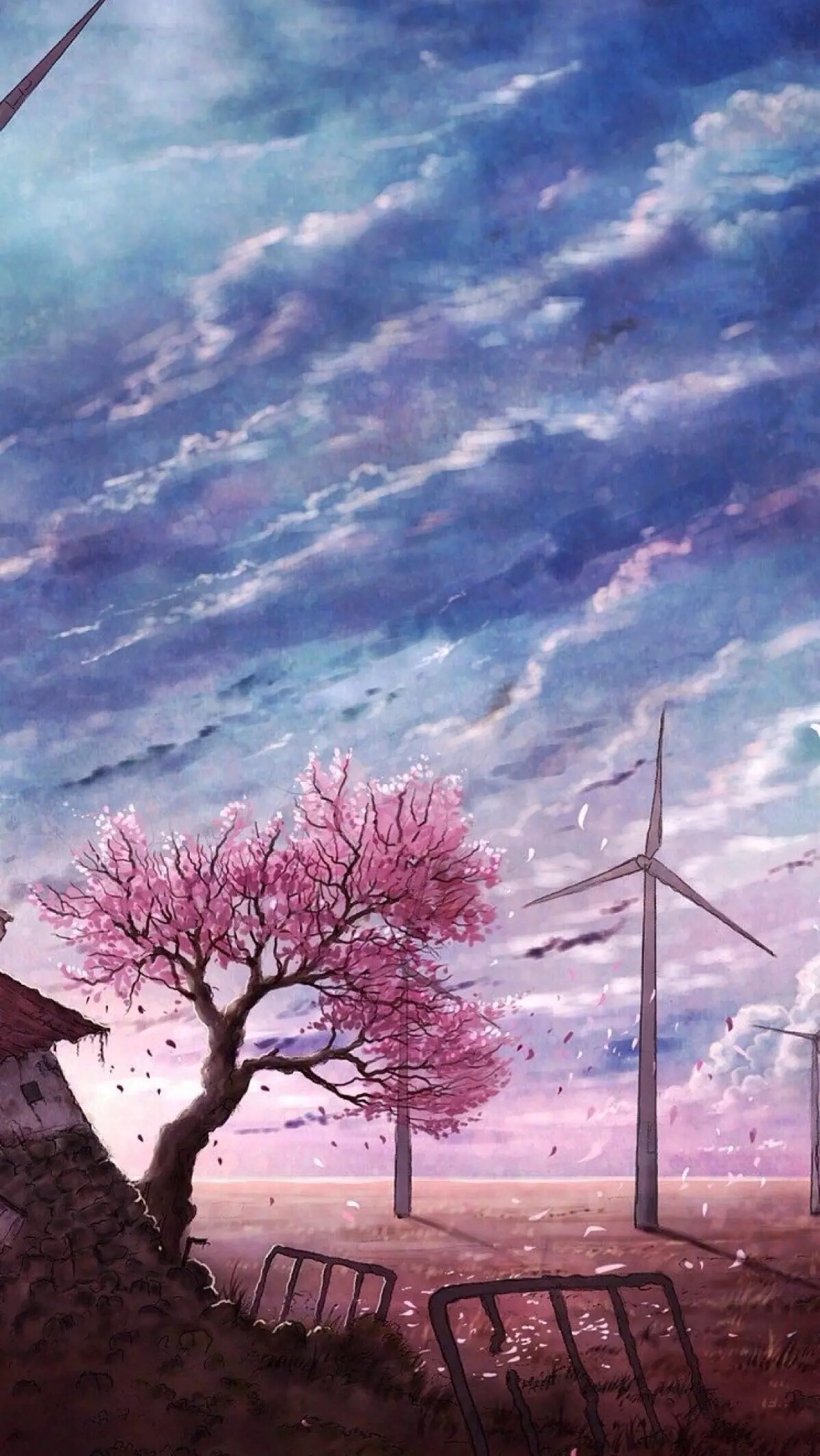 插画 二次元 美景图 卡通 素材 动漫 场景 手机 壁
