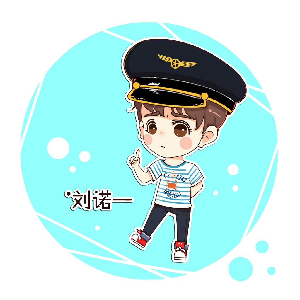 刘诺一 爸爸去哪儿第三季 萌娃 q版头像 图源:不是铅笔和橡皮