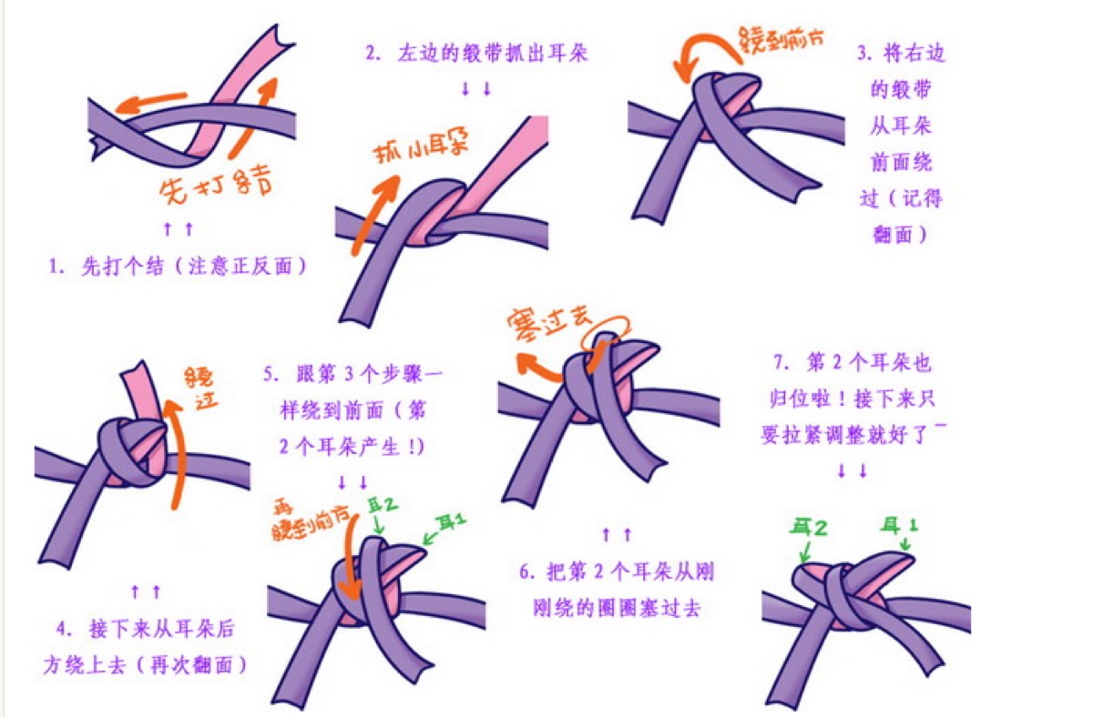 豆豆鞋蝴蝶结系法教程图片